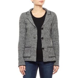 Cocogio Made in Italy Wool Gray Sweater Blazer M